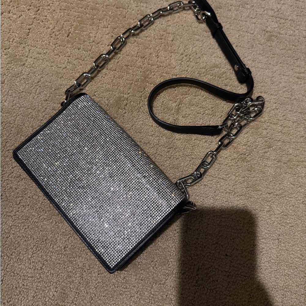 Alexander Wang Silver and Black Clutch